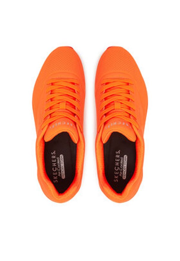 skechers - Skechers Sneakersy Stand On Air 52458/ORG Pomarańczowy. Kolor: pomarańczowy. Materiał: skóra
