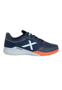 Buty piłkarskie męskie Munich Rondo 05. Zapięcie: sznurówki. Kolor: niebieski. Materiał: tkanina, materiał, skóra, syntetyk. Szerokość cholewki: normalna. Sport: piłka nożna