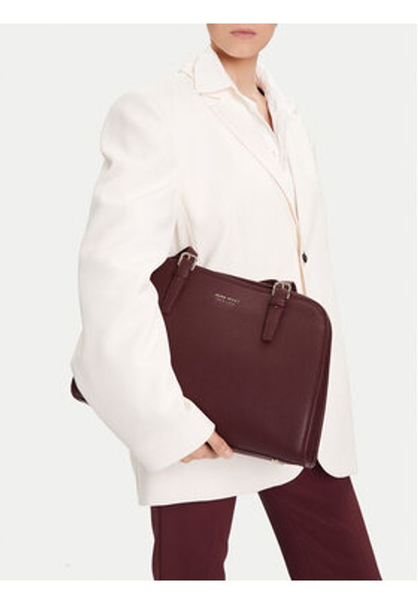 Nine West Torebka CEO-AGNES-LA482-3038 Bordowy. Kolor: czerwony