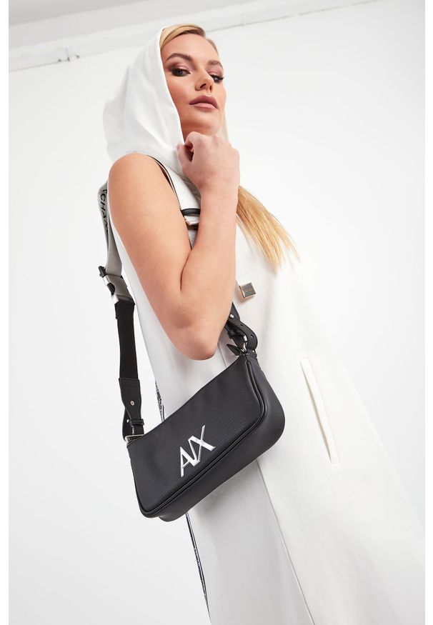 Armani Exchange - TOREBKA ARMANI EXCHANGE. Wzór: aplikacja. Dodatki: z aplikacjami