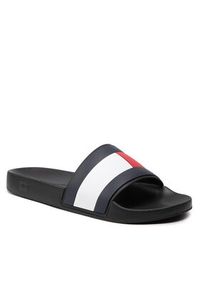 TOMMY HILFIGER - Tommy Hilfiger Klapki Rubber Th Flag Pool Slide FM0FM04263 Czarny. Kolor: czarny #6