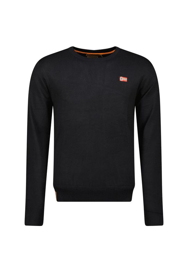 Geographical Norway - Longsleeve męski GEOGRAPHICAL NORWAY FERASMO BLACK MEN 246 - czarny.. Kolor: czarny. Materiał: elastan, bawełna. Długość rękawa: długi rękaw. Sezon: jesień. Sport: turystyka piesza