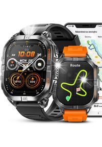 Smartwatch JG Smart SMARTWATCH ZEGAREK MĘSKI GPS WODOODPORNY LATARKA ROZMOWY DWA PASKI MENU PL. Rodzaj zegarka: smartwatch #1