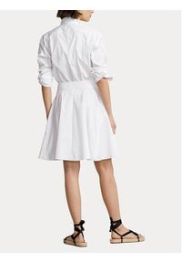 Polo Ralph Lauren Sukienka codzienna 211903189002 Biały Regular Fit. Okazja: na co dzień. Typ kołnierza: polo. Kolor: biały. Materiał: bawełna. Typ sukienki: proste. Styl: casual #3