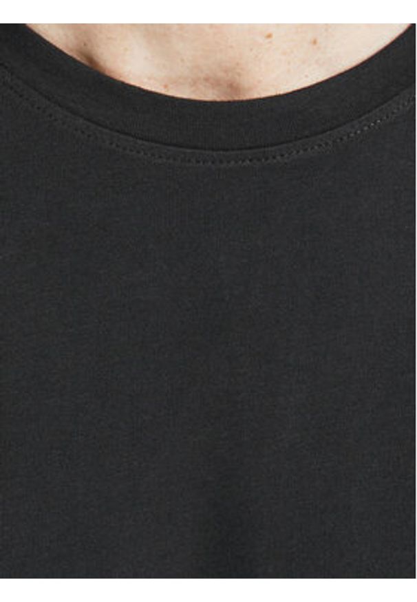 Jack & Jones - Jack&Jones Longsleeve Noa 12190128 Czarny Loose Fit. Kolor: czarny. Materiał: bawełna. Długość rękawa: długi rękaw