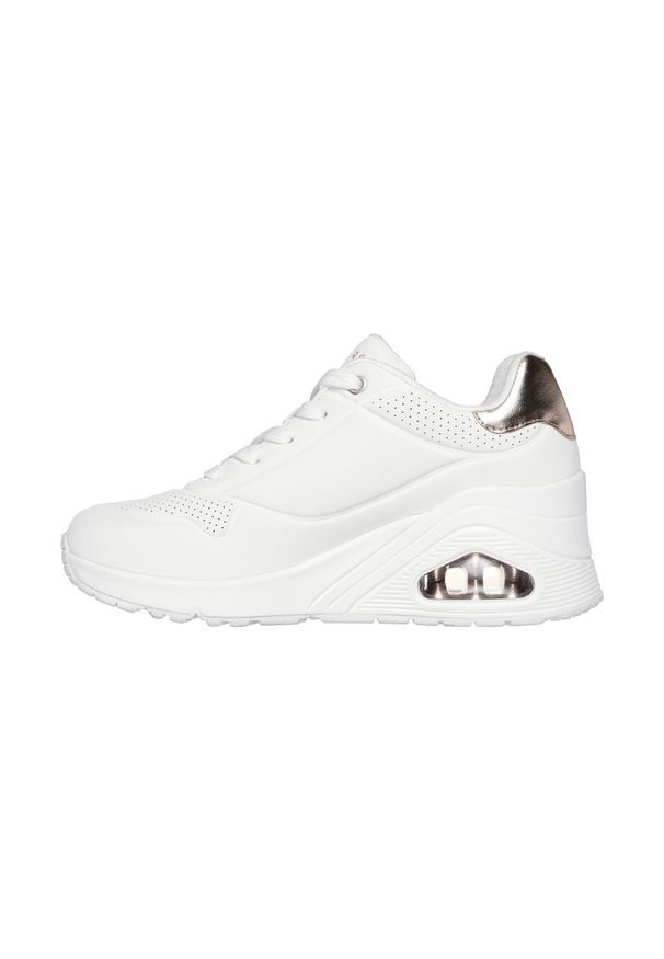 skechers - Buty na co dzień damskie SKECHERS UNO WEDGE - Hi Steps. Okazja: na co dzień. Kolor: biały. Model: Skechers Sport. Sport: turystyka piesza