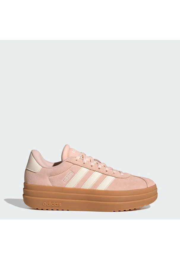 Adidas - adidas Sneakersy Vl Court Bold Shoes IH9151 Różowy jasny. Kolor: różowy. Materiał: zamsz, skóra
