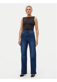 Vero Moda Jeansy Tessa 10311180 Granatowy Wide Leg. Kolor: niebieski