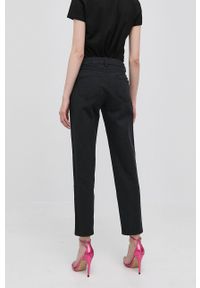 Morgan jeansy damskie medium waist. Kolor: czarny #4
