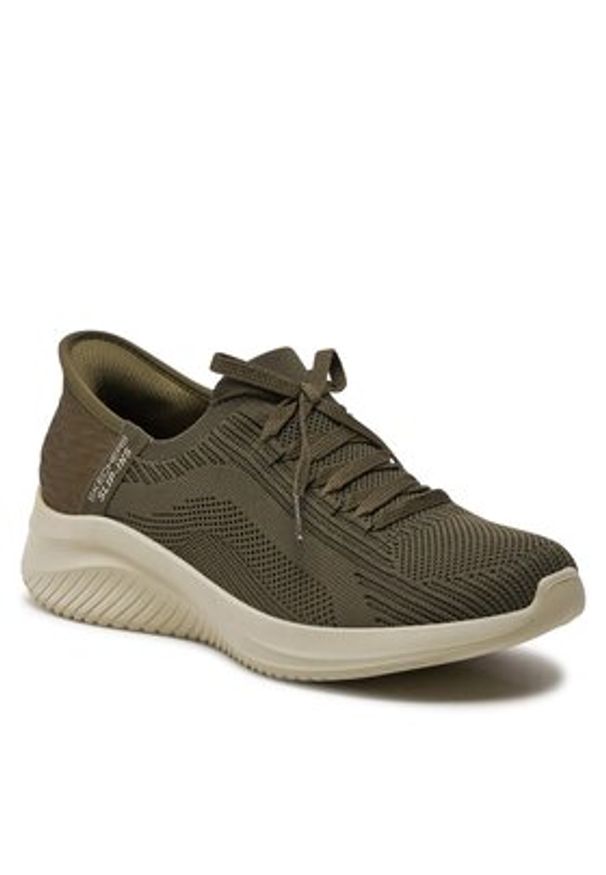 skechers - Skechers Sneakersy Ultra Flex 3.0-Brilliant Path 149710/OLV Khaki. Kolor: brązowy. Materiał: materiał, mesh