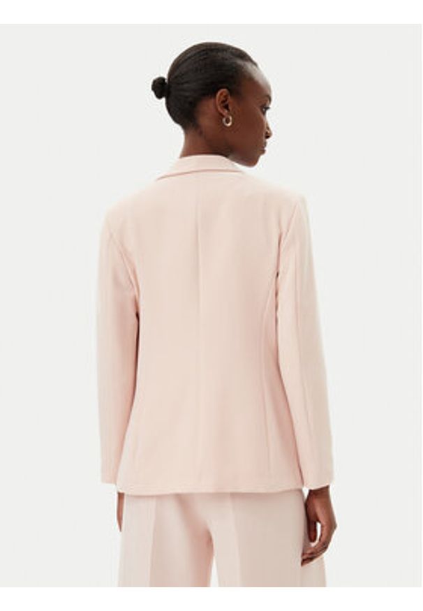 Maryley Marynarka 25EB187/M27/43PY Różowy Regular Fit. Kolor: różowy. Materiał: syntetyk