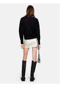 Sisley Sweter 1044M400T Czarny Regular Fit. Kolor: czarny. Materiał: wełna #7