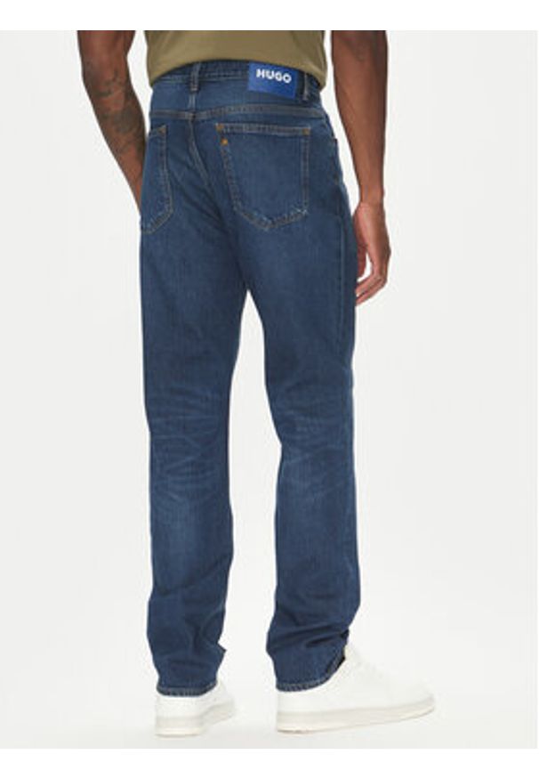 Hugo - HUGO Jeansy Ash 50541583 Granatowy Regular Fit. Kolor: niebieski