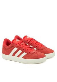 Adidas - adidas Sneakersy VL Court 3.0 JH8724 Czerwony. Kolor: czerwony. Materiał: skóra, zamsz #5