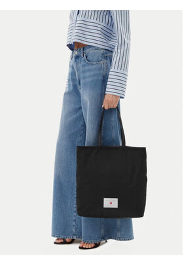 Love Moschino - LOVE MOSCHINO Torebka JC4205PP1MLN100A Czarny. Kolor: czarny