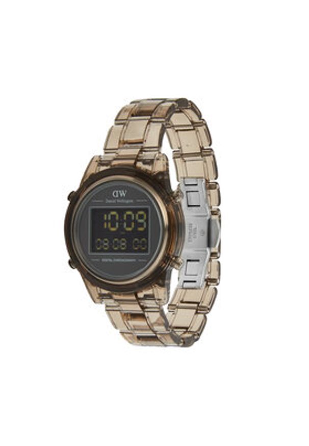Daniel Wellington Zegarek DW00100761 Brązowy. Kolor: brązowy. Materiał: syntetyk