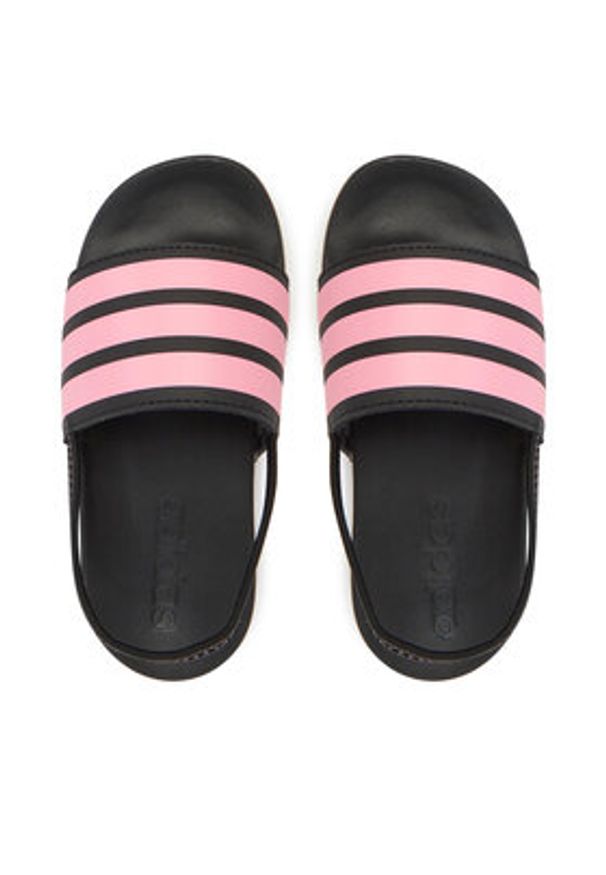 Adidas - adidas Sandały adilette Estrap JR5330 Czarny. Kolor: czarny. Materiał: syntetyk