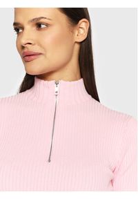 Edited Sweter Alison EDT1546020000003 Różowy Slim Fit. Kolor: różowy. Materiał: bawełna, wiskoza