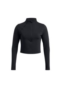 Longsleeve do biegania damski Under Armour Launch Elite Half Zip. Kolor: czarny. Długość rękawa: długi rękaw