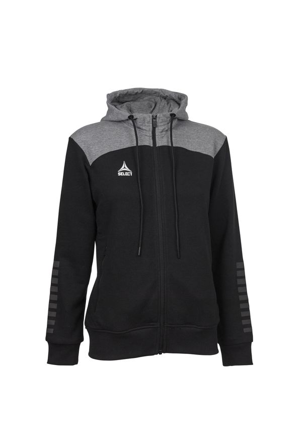 SELECT - Bluza damska Select Oxford rozpinana z kapturem czarna. Typ kołnierza: kaptur. Kolor: wielokolorowy, szary, czarny. Sport: piłka ręczna