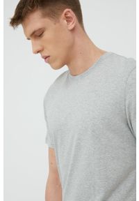 Calvin Klein Underwear t-shirt piżamowy kolor szary melanżowa. Kolor: szary. Materiał: dzianina. Wzór: melanż
