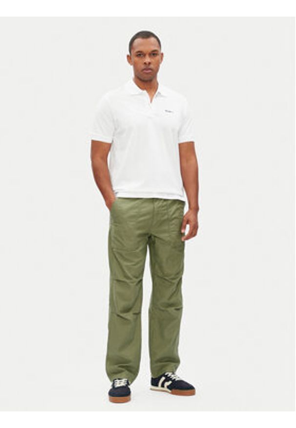 Pepe Jeans Polo Essential PM542298 Biały Regular Fit. Typ kołnierza: polo. Kolor: biały. Materiał: bawełna