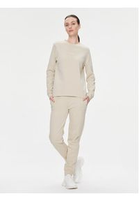 Calvin Klein Bluza Micro Logo K20K205453 Beżowy Regular Fit. Kolor: beżowy. Materiał: bawełna #3