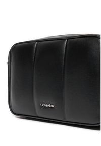 Calvin Klein Torebka Line Quilt Camera Bag K60K613076 Czarny. Kolor: czarny. Materiał: skórzane #5
