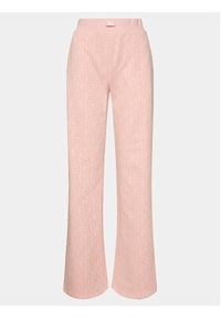 Guess Spodnie dresowe Logo V4RB13 KC2W0 Różowy Relaxed Fit. Kolor: różowy. Materiał: bawełna #5