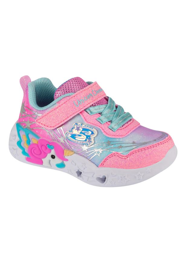 skechers - Buty sportowe Sneakersy dziewczęce, Unicorn Charmer - Lil Stellar. Kolor: różowy. Sport: turystyka piesza