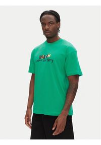 Volcom T-Shirt Bob Moleema A4312554 Zielony Loose Fit. Kolor: zielony. Materiał: bawełna