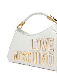 Love Moschino - LOVE MOSCHINO Torebka JC4248PP0OKE110A Biały. Kolor: biały. Materiał: skórzane #3