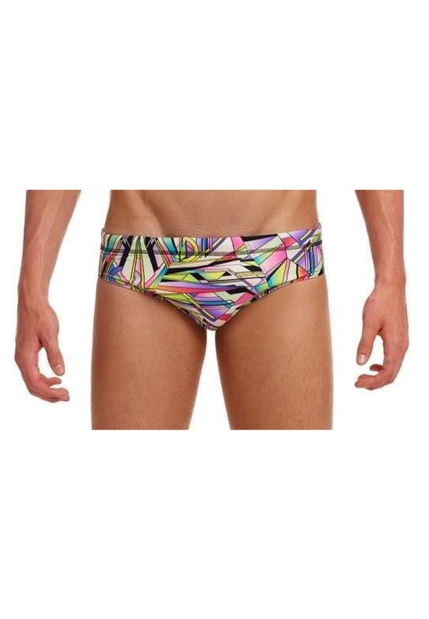 FUNKY TRUNKS - Kąpielówki męskie Funky Trunks Scissor Kick - slipy. Kolor: wielokolorowy