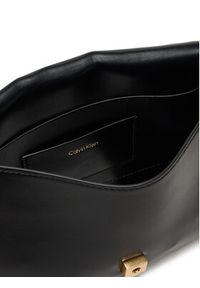 Calvin Klein Torebka Ck Convertible Chain Medium Bag LV04F3171G Czarny. Kolor: czarny. Materiał: skórzane #4