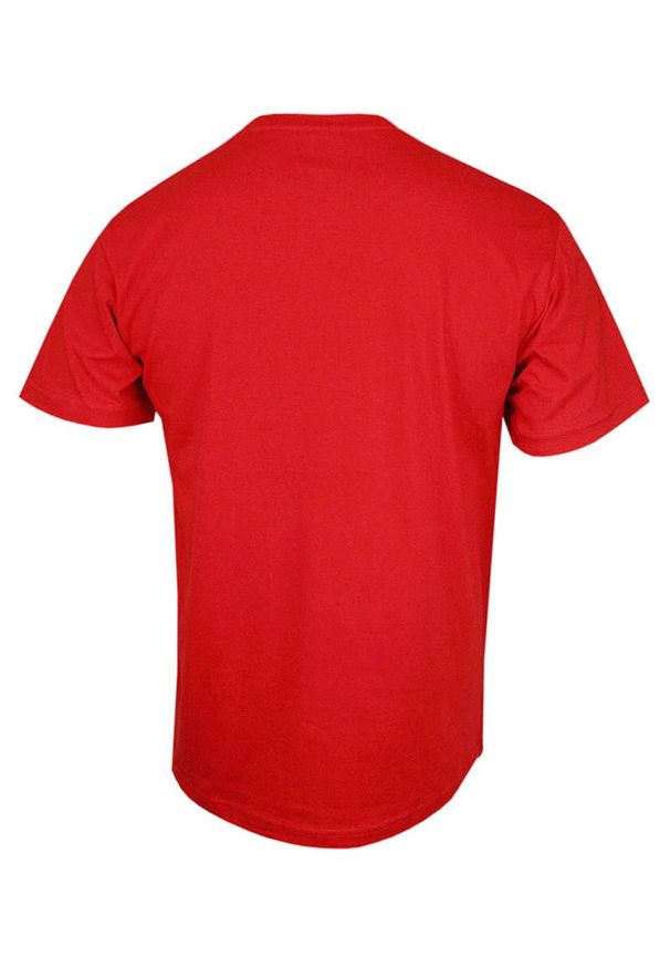 Czerwony t-shirt Stedman casualowy, z krótkim rękawem