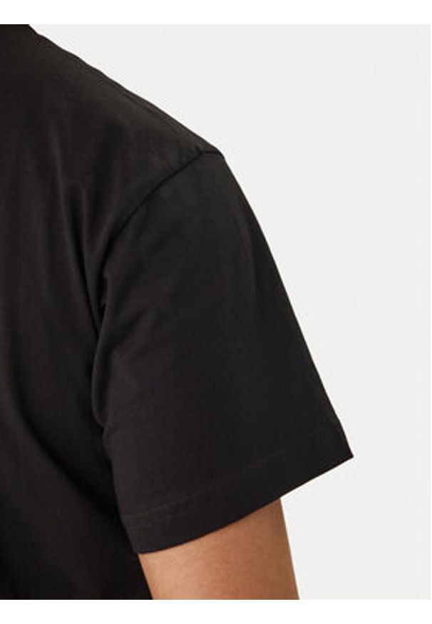 Versace Jeans Couture T-Shirt 80GAHT10 CJ00T Czarny Regular Fit. Kolor: czarny. Materiał: bawełna