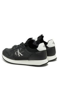 Calvin Klein Jeans Sneakersy YW0YW01616 Czarny. Kolor: czarny. Materiał: skóra