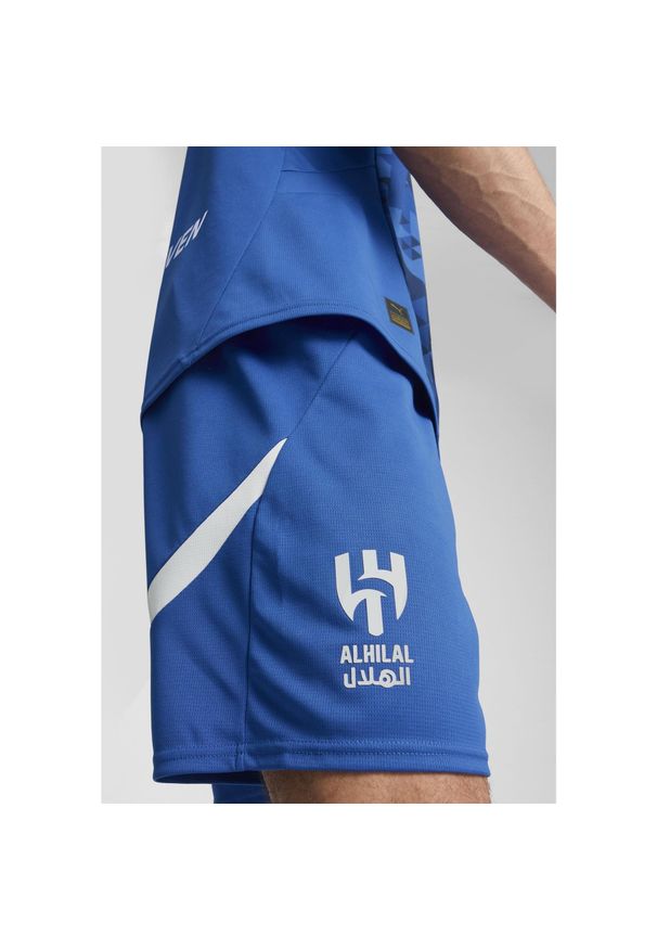 Puma - Męskie szorty Al Hilal Saudi F.C. 24/25 PUMA Blue Intense White. Kolor: biały, wielokolorowy, niebieski. Sport: piłka nożna