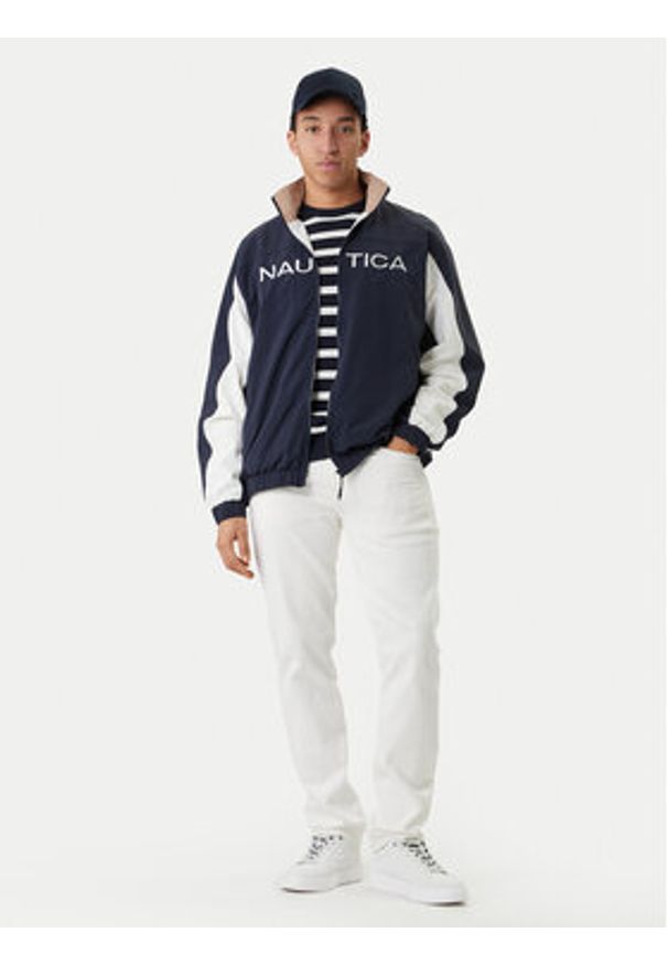 Nautica Kurtka przejściowa Cameron Fz NCC04495 Granatowy Regular Fit. Kolor: niebieski. Materiał: syntetyk