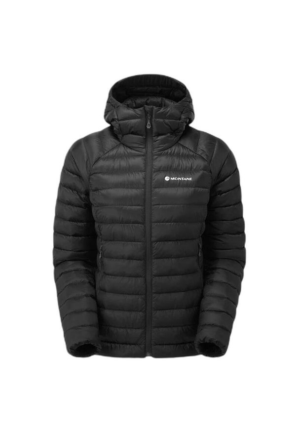Kurtka puchowa damska z kapturem Montane Anti-freeze. Typ kołnierza: kaptur. Kolor: czarny. Materiał: puch. Sport: wspinaczka