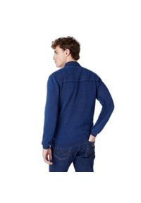 Wrangler - WRANGLER STRUCTURED KINT MĘSKA BLUZA DARK INDIGO W8B8QSX1E