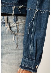 Pepe Jeans - Kurtka jeansowa Rina x Dua Lipa. Okazja: na co dzień. Typ kołnierza: bez kaptura. Kolor: niebieski. Materiał: bawełna, denim. Styl: casual #2