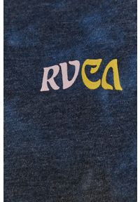 RVCA - Bluza. Typ kołnierza: kaptur. Kolor: niebieski. Materiał: bawełna, poliester, dzianina. Długość rękawa: raglanowy rękaw #2