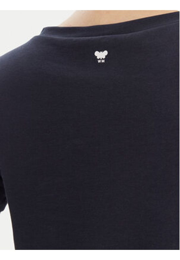 Weekend Max Mara T-Shirt Multib 2525976011 Granatowy Regular Fit. Kolor: niebieski. Materiał: bawełna