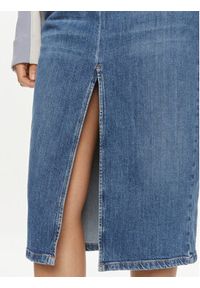 Marella Spódnica jeansowa Cast 2413101024 Niebieski Regular Fit. Kolor: niebieski. Materiał: bawełna