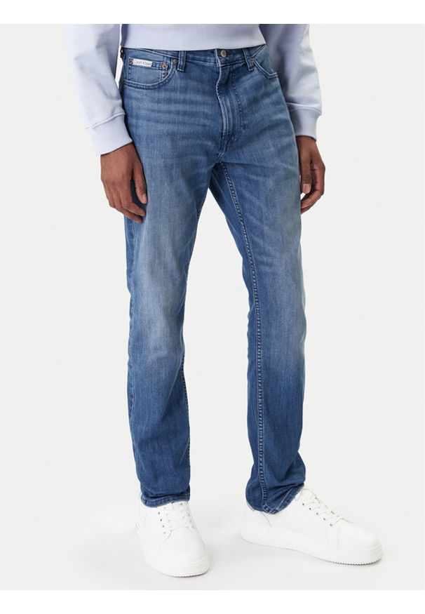 Calvin Klein Jeans Jeansy LV04RE784G Niebieski Skinny Fit. Kolor: niebieski
