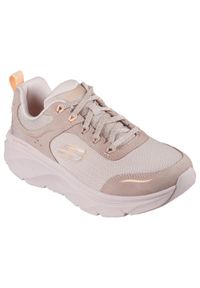 skechers - Buty Kobieta Skechers D´Lux Walker 2.0 beżowy. Kolor: brązowy, pomarańczowy, wielokolorowy