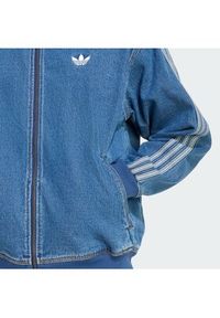 Adidas - adidas Bluza adicolor Denim Firebird KD1517 Niebieski Loose Fit. Kolor: niebieski. Materiał: bawełna #2