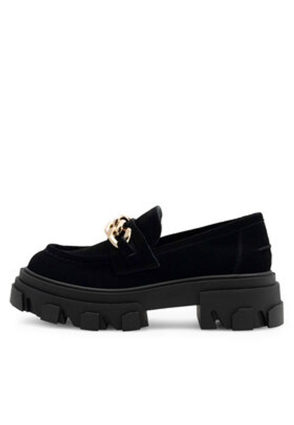 Badura Loafersy SOPHIA-01 Czarny. Kolor: czarny. Materiał: skóra, zamsz
