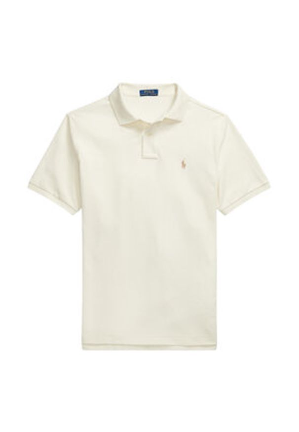 Polo Ralph Lauren Polo 710534735420 Écru Regular Fit. Typ kołnierza: polo. Kolor: kremowy. Materiał: bawełna